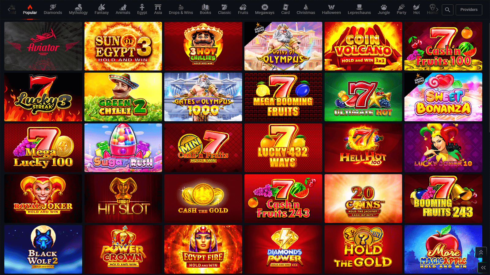 Popular Casino Pin Up Slots