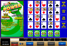 aces and faces  play power poker microgaming video poker